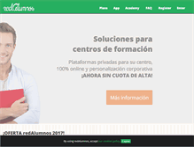 Tablet Screenshot of en.redalumnos.com